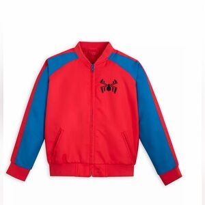Red and Blue Spider Logo Jacket